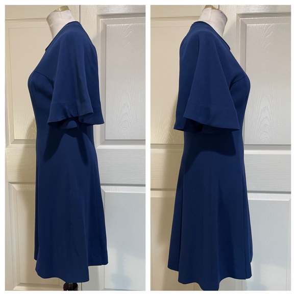 Sandro Yoko Fluted Crepe Dress - Picture 4 of 8